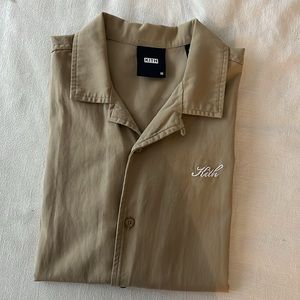 Kith Short Sleeve Button Down; Tan; Size M